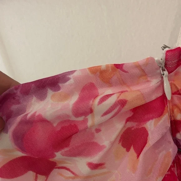 Hello Molly Pink and Red Floral Dress - Picture 4 of 7